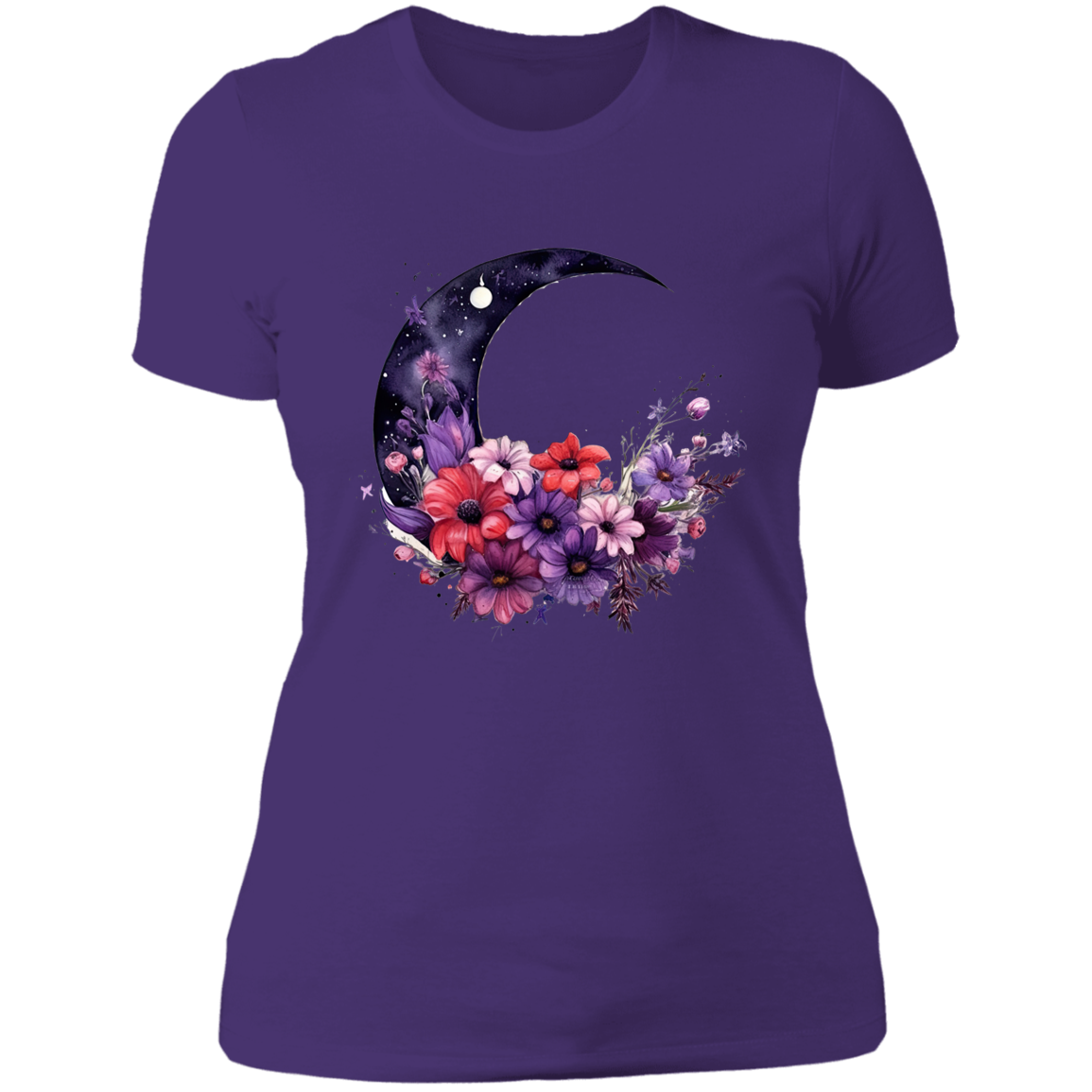 Flower Moon Ladies' Boyfriend T-Shirt