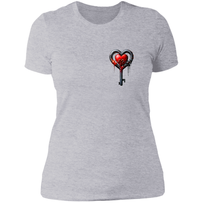 Heart Key Ladies' Boyfriend T-Shirt