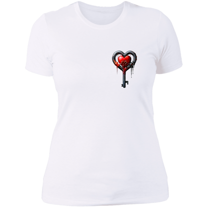 Heart Key Ladies' Boyfriend T-Shirt