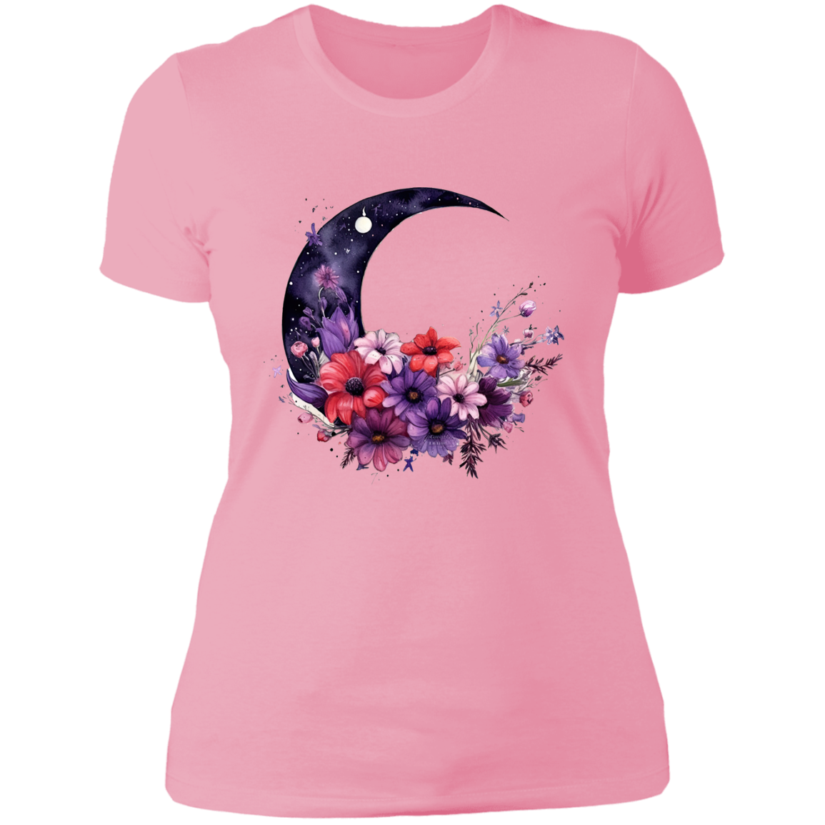 Flower Moon Ladies' Boyfriend T-Shirt