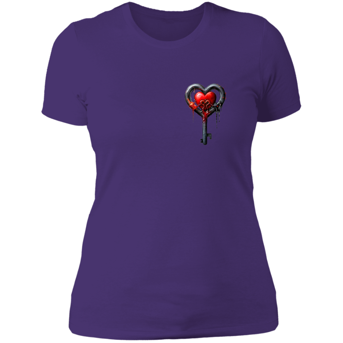 Heart Key Ladies' Boyfriend T-Shirt