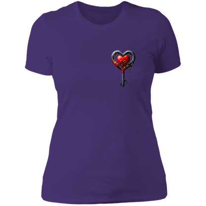 Heart Key Ladies' Boyfriend T-Shirt