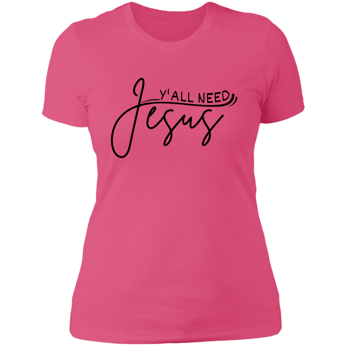 Y'all Need Jesus Ladies' Boyfriend T-Shirt